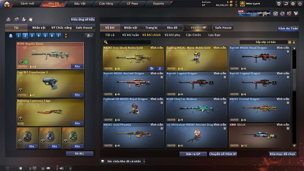 shop acc cf uy tin gia re